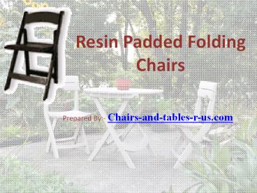 Resin Padded Folding Chairs