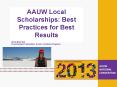 Local Scholarships-Best Practices for Best Results PowerPoint PPT Presentation