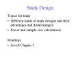 Study Design PowerPoint PPT Presentation