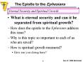 What is eternal security and can it be separated from spiritual growth? PowerPoint PPT Presentation