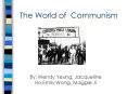 The World of Communism PowerPoint PPT Presentation