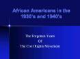 African Americans in the 1930 PowerPoint PPT Presentation