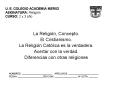 U. E. COLEGIO ACADEMIA MERICI ASIGNATURA: Religi PowerPoint PPT Presentation
