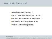 Was ist ein Thesaurus?