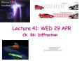 Lecture 41: WED 29 APR PowerPoint PPT Presentation