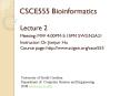 CSCE555 Bioinformatics PowerPoint PPT Presentation