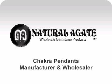 Chakra Pendants