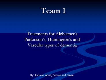 Treatments for Alzheimer