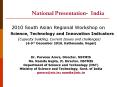 National Presentation- India PowerPoint PPT Presentation