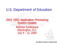 U.S. Department of Education PowerPoint PPT Presentation