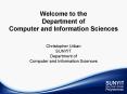 Welcome to the Department of Computer and Information Sciences PowerPoint PPT Presentation