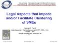 Legal Aspects that Impede and/or Facilitate Clustering of SMEs PowerPoint PPT Presentation
