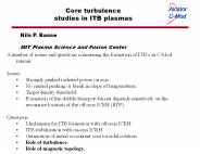 Core turbulence