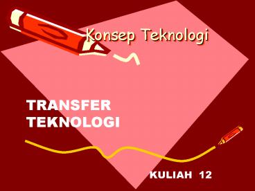 Konsep Teknologi