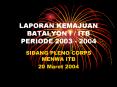 LAPORAN KEMAJUAN BATALYON I / ITB PERIODE 2003 - 2004 PowerPoint PPT Presentation