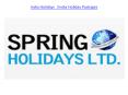 India Holidays | India Holiday Packages PowerPoint PPT Presentation
