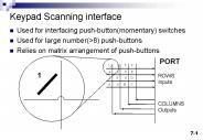 Keypad Scanning interface