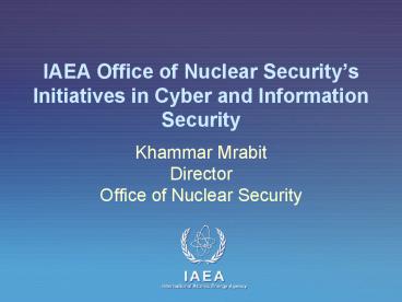 IAEA Office of Nuclear Security