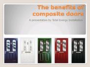 The benefits of composite doors