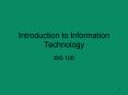 Introduction to Information Technology PowerPoint PPT Presentation