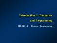 Introduction to Computers and Programming PowerPoint PPT Presentation