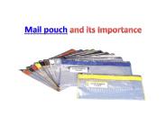 Mail pouch and its Importance