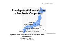 Pseudopotential calculations of Porphyrin Complexes