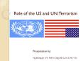 Role of the US and UN: Terrorism PowerPoint PPT Presentation