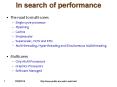 In search of performance PowerPoint PPT Presentation