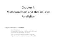Chapter 4: Multiprocessors and Thread-Level Parallelism