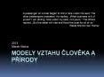 Modely vztahu cloveka a pr PowerPoint PPT Presentation