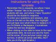 Instructions for using this template. PowerPoint PPT Presentation