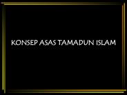 KONSEP ASAS TAMADUN ISLAM