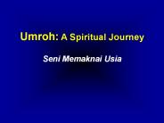 Umroh: A Spiritual Journey