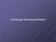 Lembaga Kemasyarakatan
