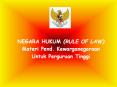 NEGARA HUKUM (RULE OF LAW) PowerPoint PPT Presentation