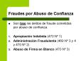 Fraudes por Abuso de Confianza PowerPoint PPT Presentation