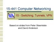 15 - Switching, Tunnels, VPN