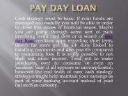 Pay day loan
