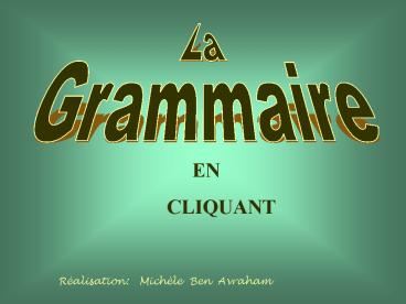 Les pronoms personnels