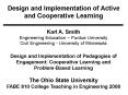 Design and Implementation of Active and Cooperative Learning PowerPoint PPT Presentation