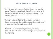 Benefits Of Consuming Almonds Every Day