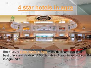 4 star hotels in agra