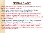 BIOGAS PLANT