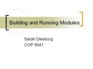Building and Running Modules
