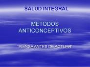 METODOS ANTICONCEPTIVOS