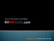 RV Park WiFi Systems