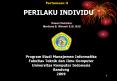 PERILAKU INDIVIDU PowerPoint PPT Presentation