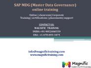 SAP MDG ONLINE TRAINING