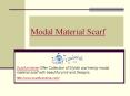 modal material scarf PowerPoint PPT Presentation